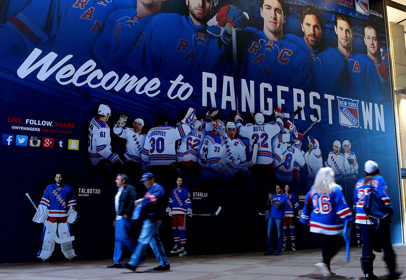 Rangers 2015 Playoffs Wall Mural