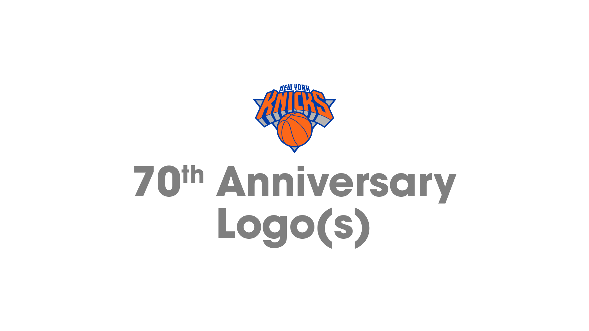 New York Knicks 70th Anniversary Logo(s)